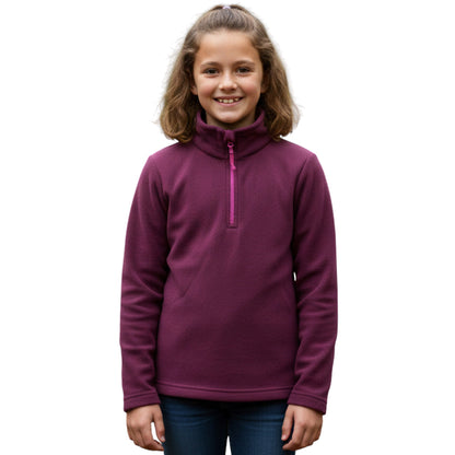Kids Unisex Fleece Top – 1/4 Zip - 9 Colour Options