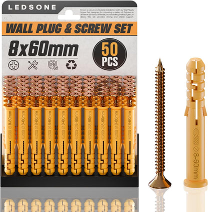 Anti Slip Wall Plug and Screw Set Heavy Duty Fixings