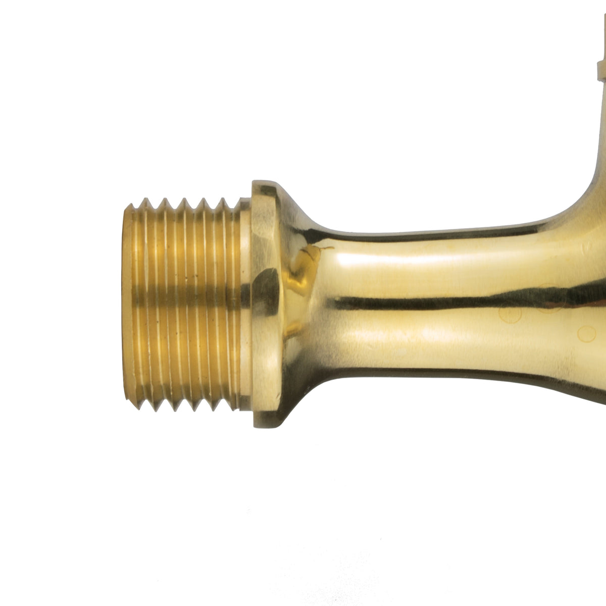 Polished Brass Barbed Bib Tap 1/2" BSP x 15mm
