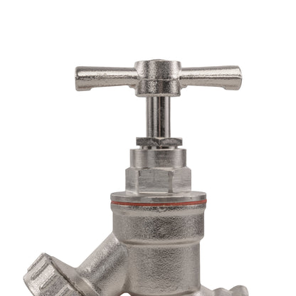 Nickel Plated Brass Barbed Bib Tap - 3/4" BSP