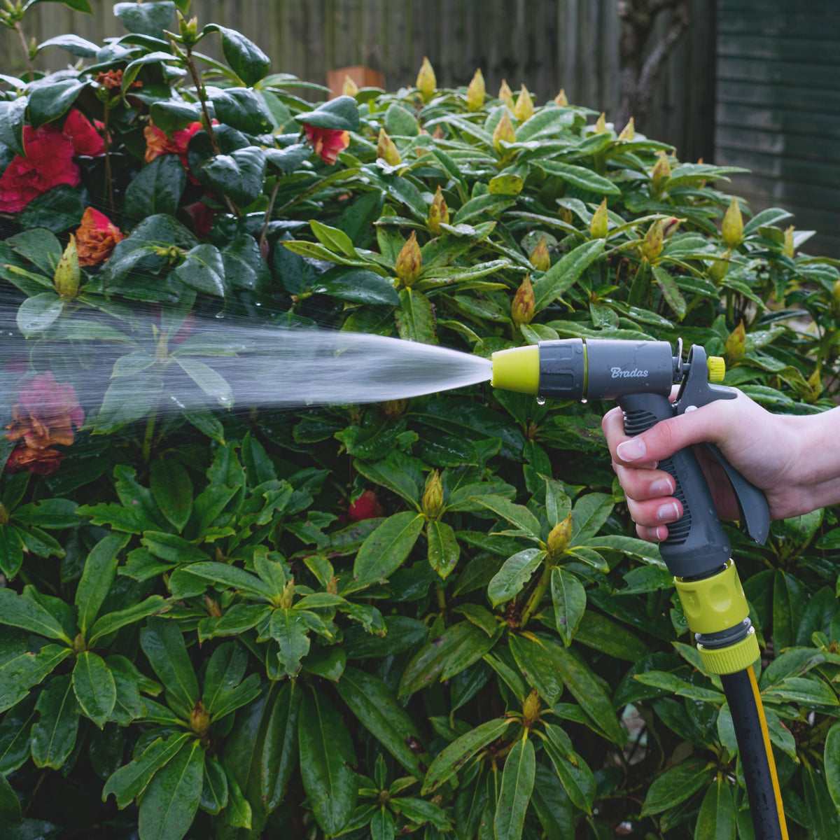 Adjustable Flow Hosepipe Sprayer Grey & Lime