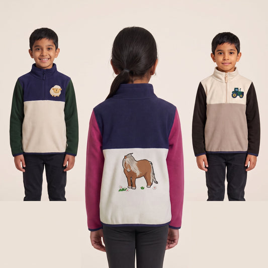 Kids Country Life Fleece Contrast Pullover