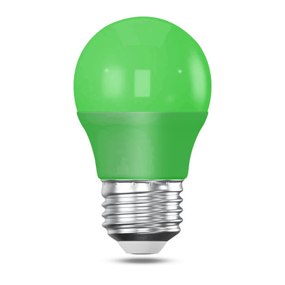1x 4W LED E27 Coloured Golf Ball Bulb Party Decor Lighting