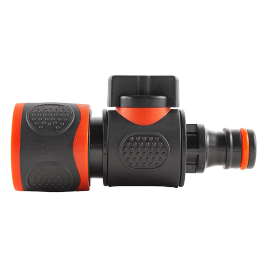 Male To Female Quick Connector Valve, Soft Touch Black