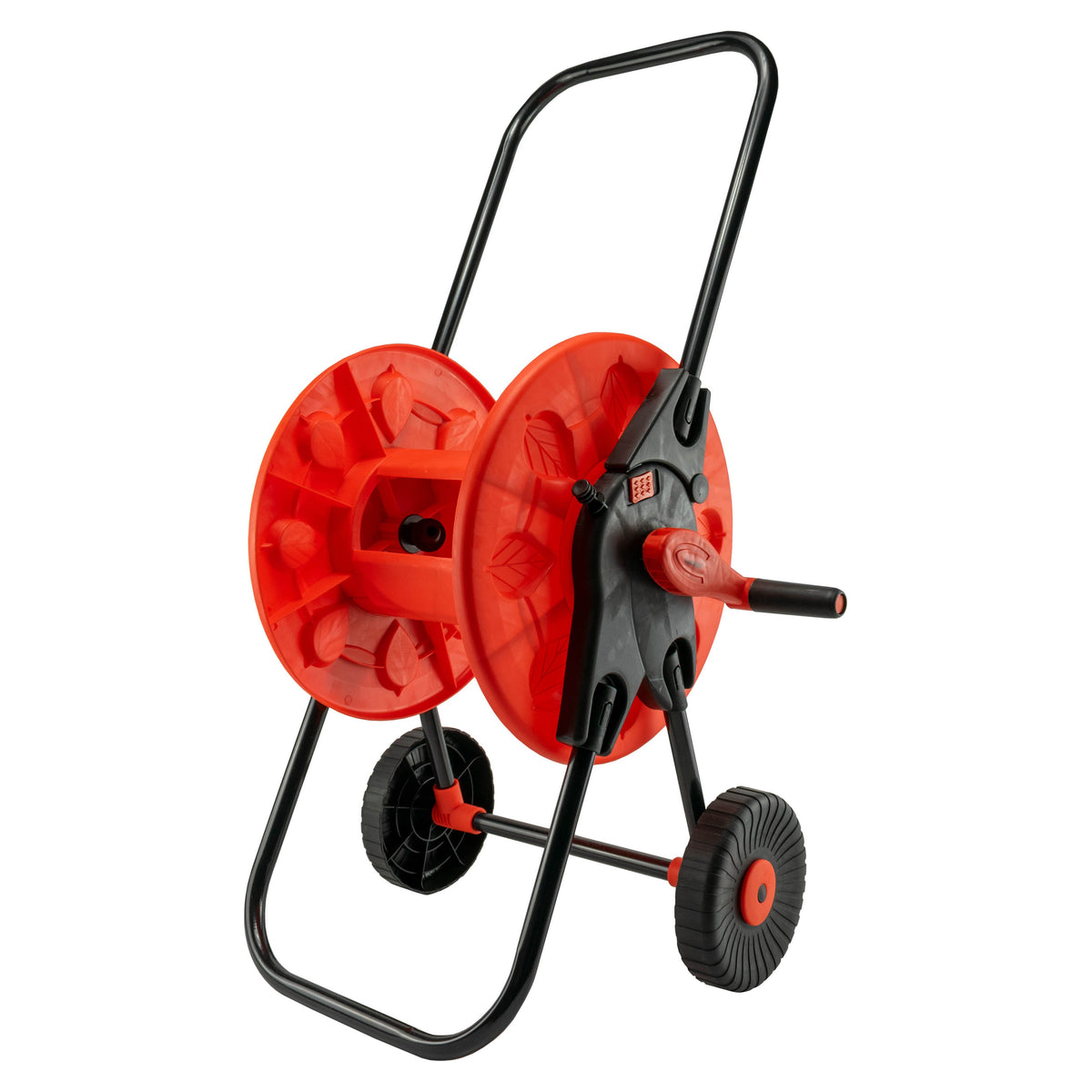 Portable Garden Hose Cart with 60m Reel Capacity - orange