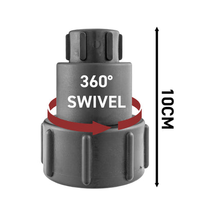 S60X6 IBC Extended Adapter with 1" BSP Female Thread