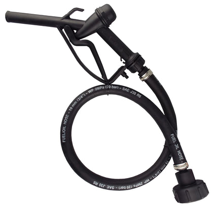 Fuel Nozzle with 3/4" R6 Rubber Hose & S60X6 Adapter