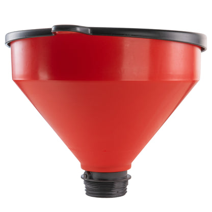 Fuel / Oil Funnel with Lid & Filter Mesh -  10" Wide Mouthed