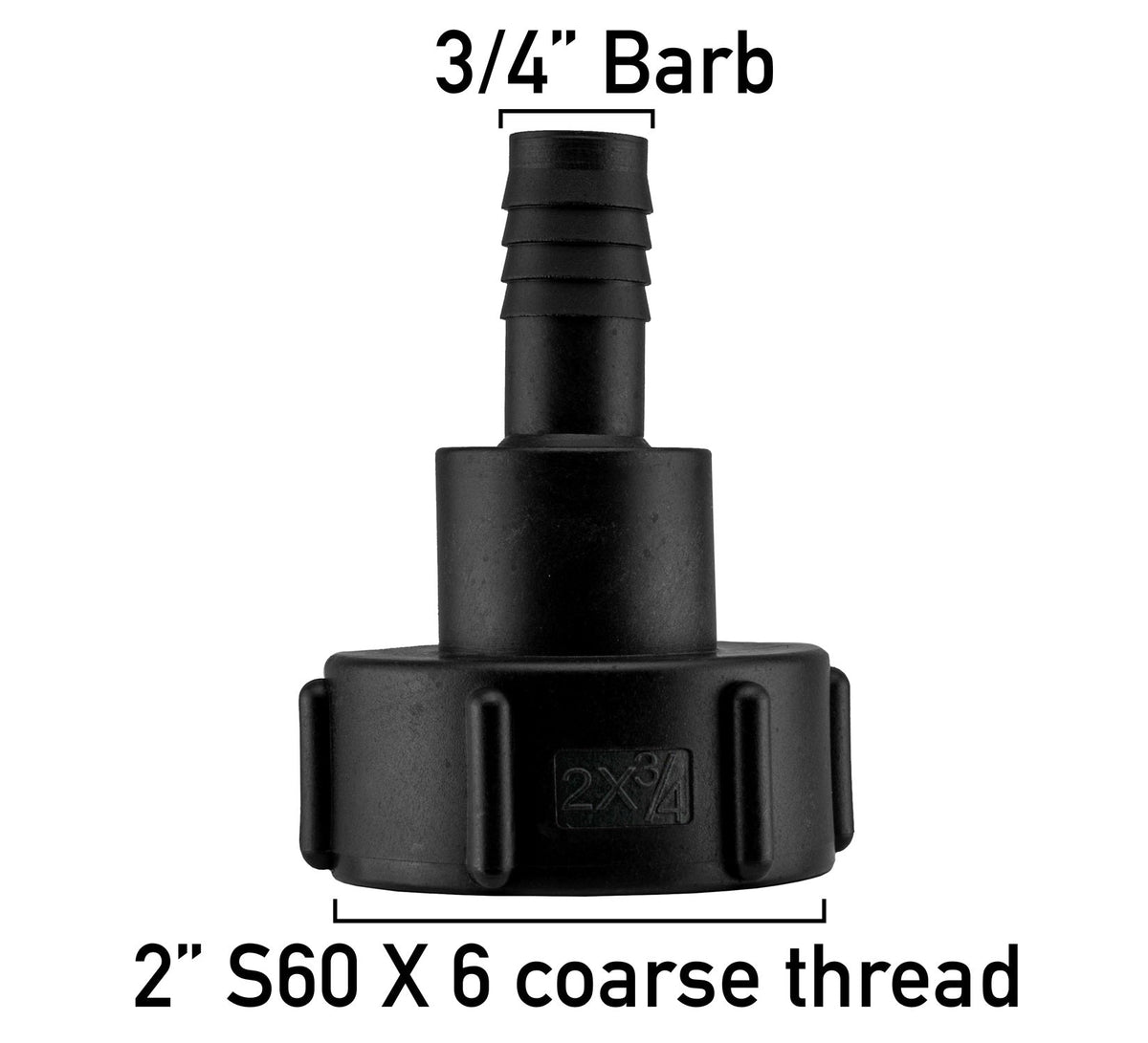 Fuel Nozzle with 3/4" R6 Rubber Hose & S60X6 Adapter