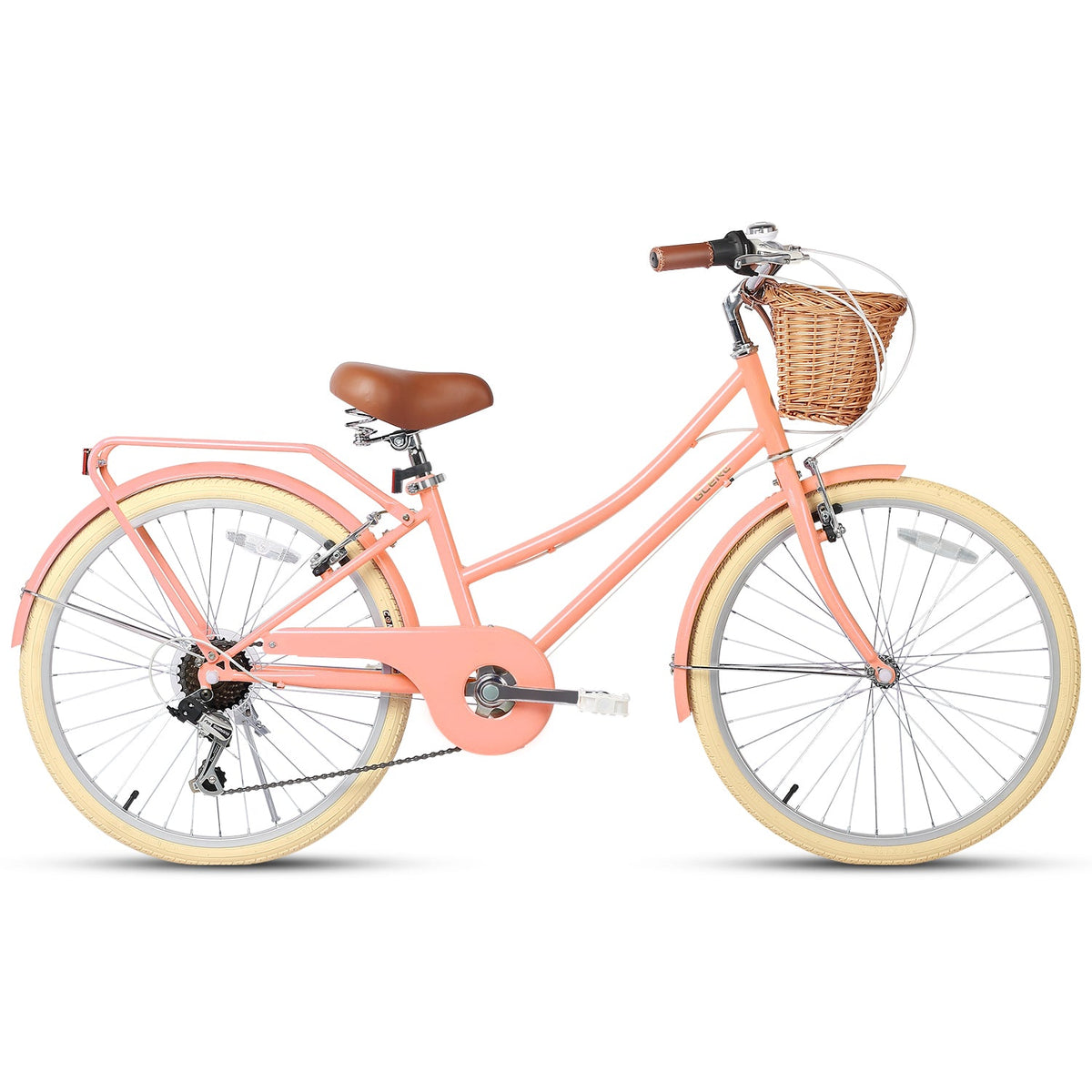Glerc 24 Inch Beach Cruiser Hybrid Kids Bike Missy - 6 Colour Options