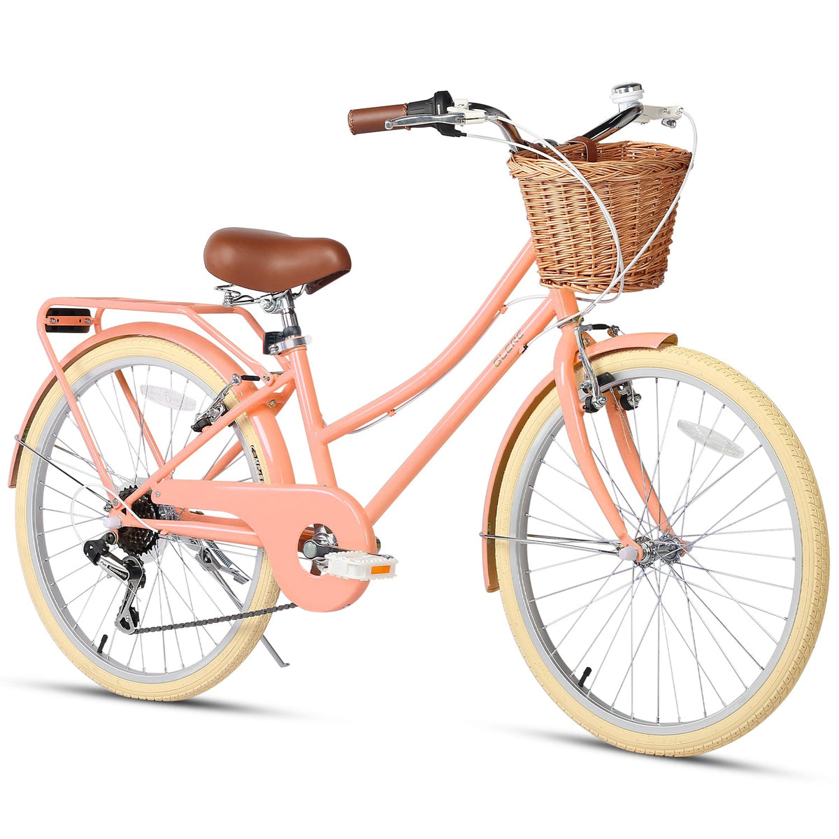 Glerc 24 Inch Beach Cruiser Hybrid Kids Bike Missy - 6 Colour Options