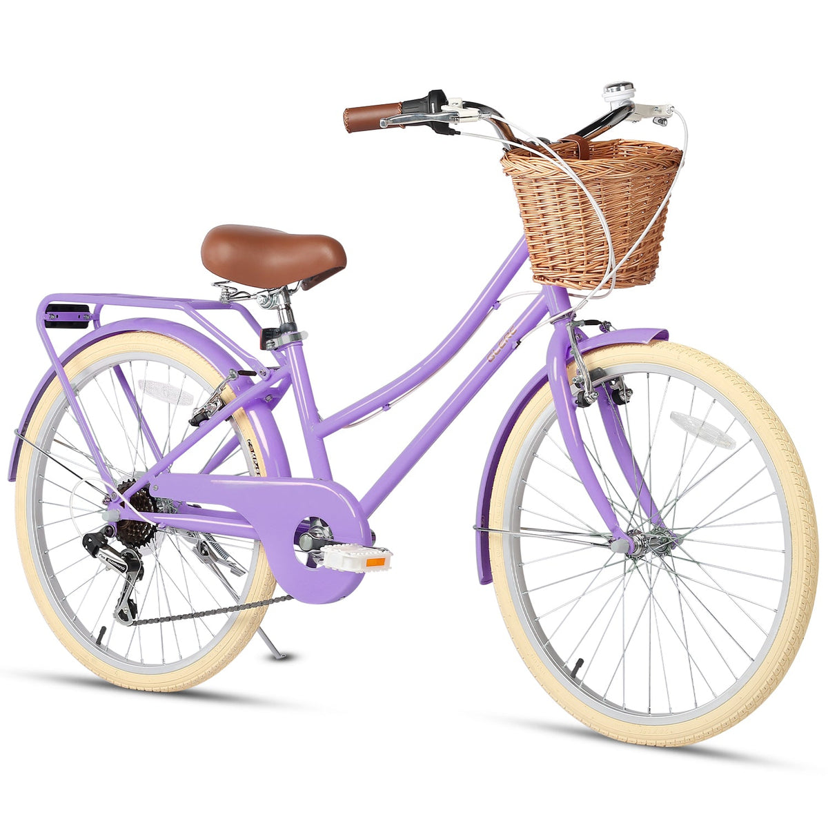 Glerc 24 Inch Beach Cruiser Hybrid Kids Bike Missy - 6 Colour Options