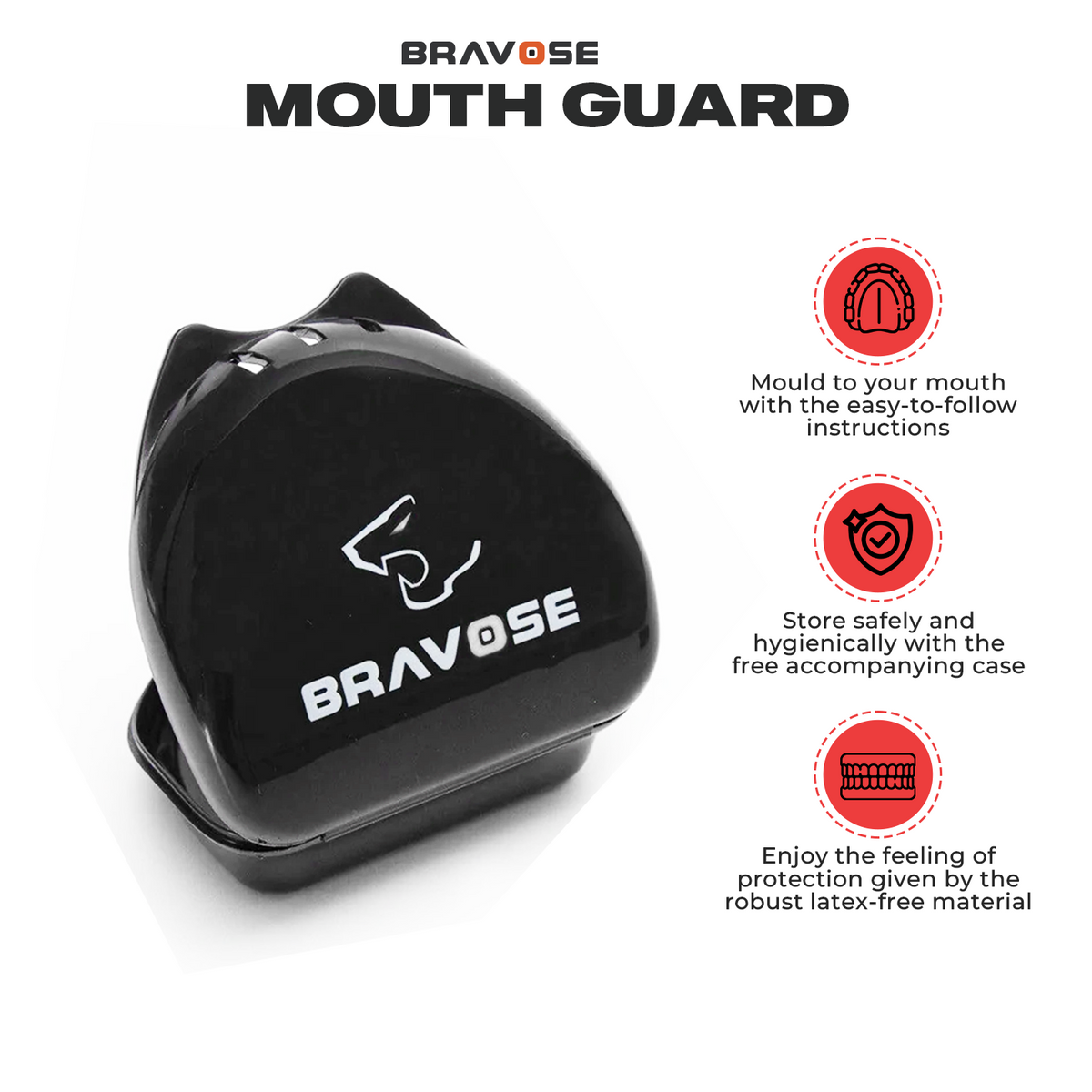 Junior Mouth guard Gum shield - White