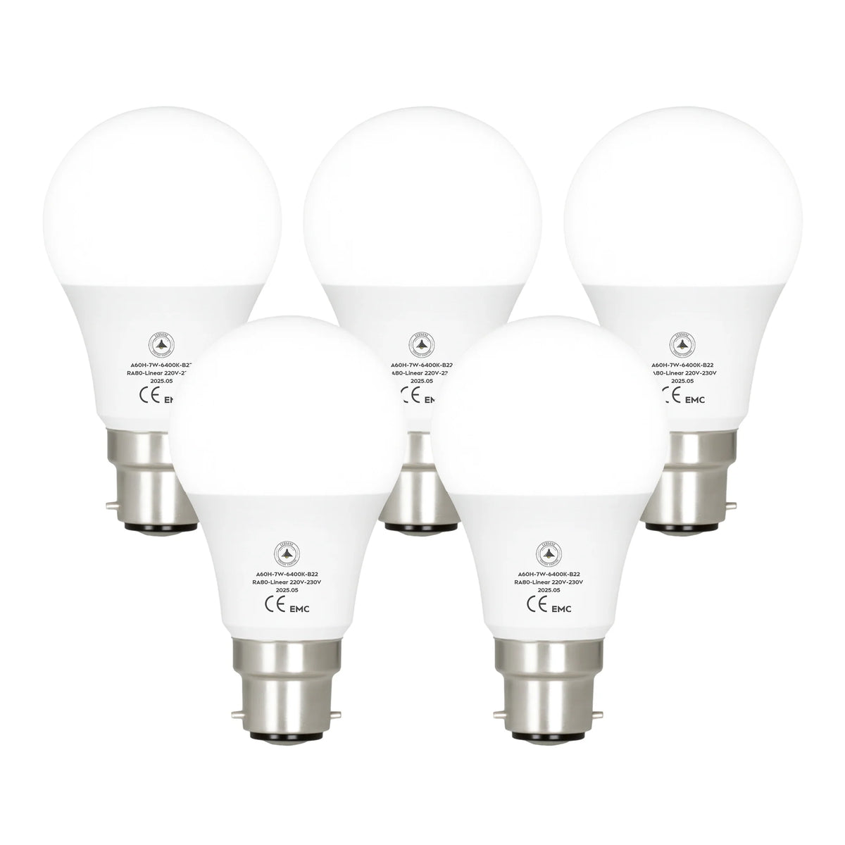9W LED A60 Bulb B22 Bayonet Cap