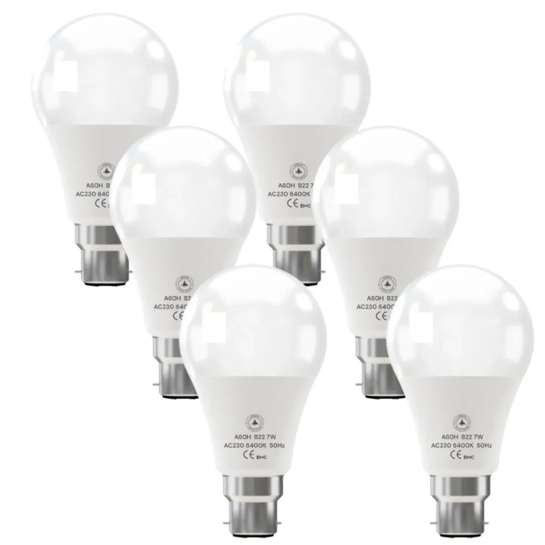 9W LED A60 Bulb B22 Bayonet Cap