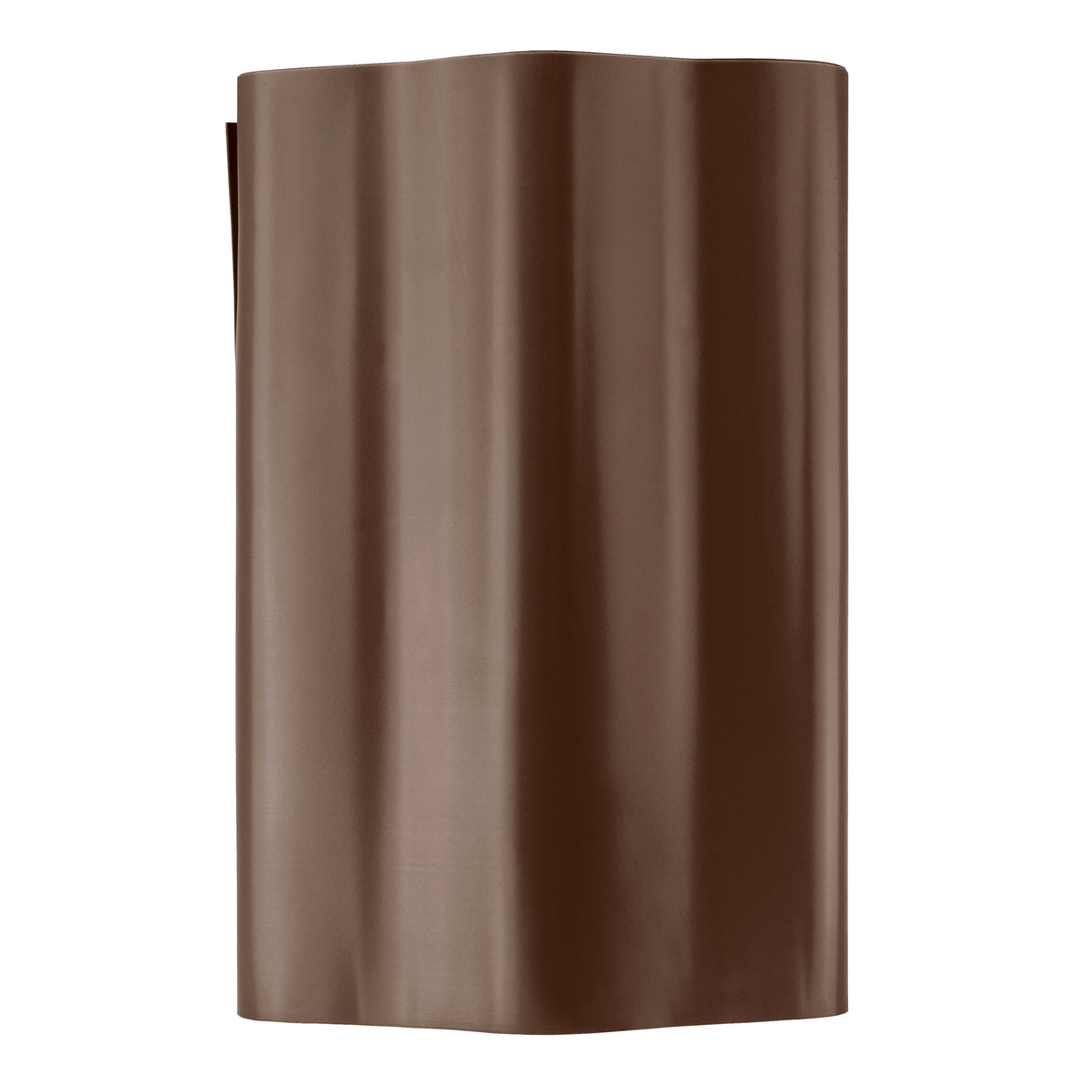 Crinkled Flexible Lawn Edging Brown - 25cm Height