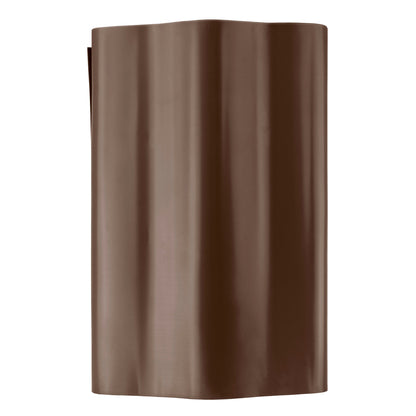 Crinkled Flexible Lawn Edging Brown - 25cm Height