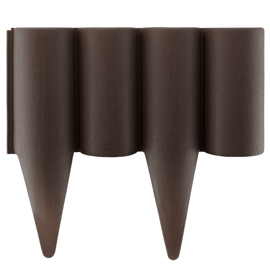 Palisade Lawn Edging Brown Wood Effect -  2.5m