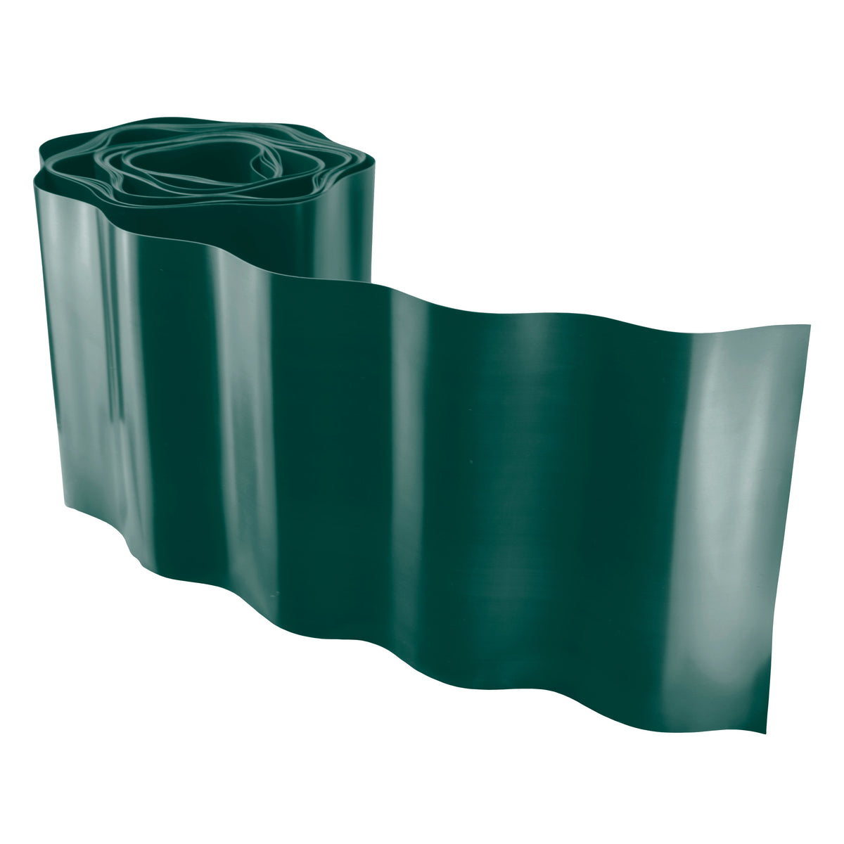 Crinkled Flexible Lawn Edging Green - 20cm Height
