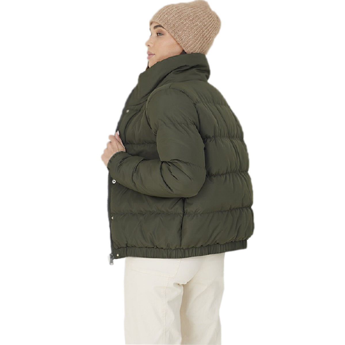 Ladies Brave Soul Slaypeach Puffer Jacket