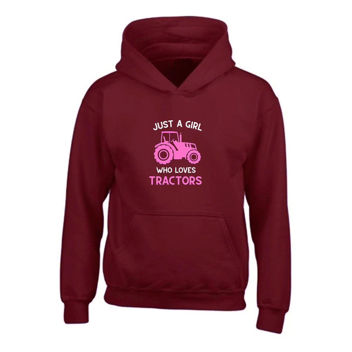 Girls Tractor Hoodie - 5 colours