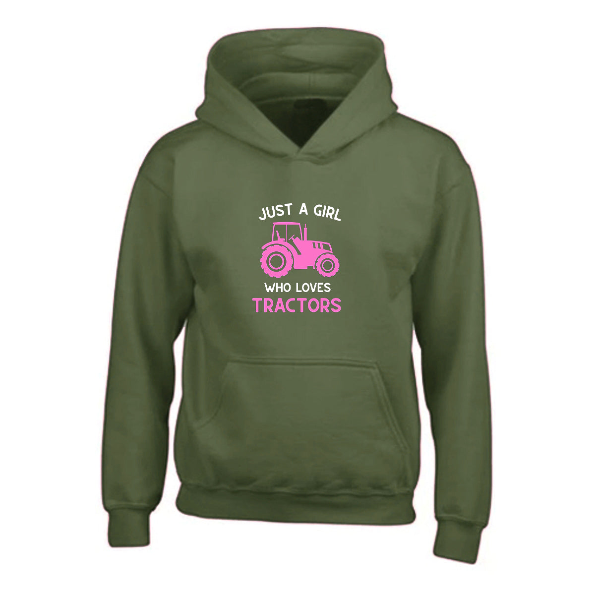 Girls Tractor Hoodie - 5 colours