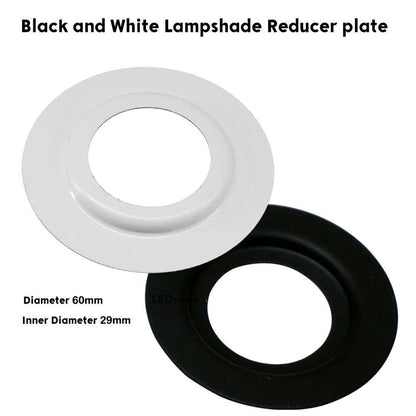 Metal Lampshade Reducer Ring Plate Light Fitting - 2 Pack
