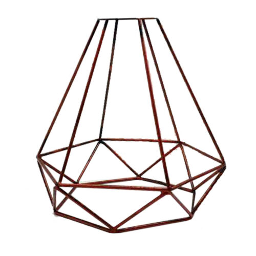 Metal Rustic Red wire cage lamp shade