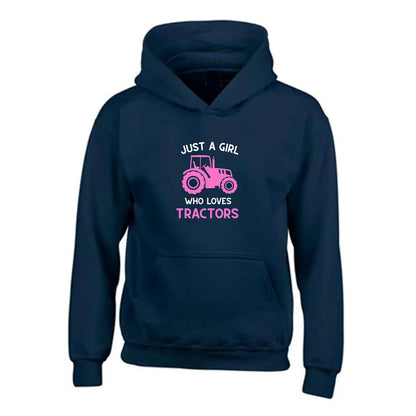 Girls Tractor Hoodie - 5 colours