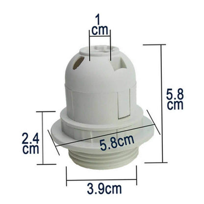 E27 Edison Screw Pendant Light holder with Ring - Pack of 5