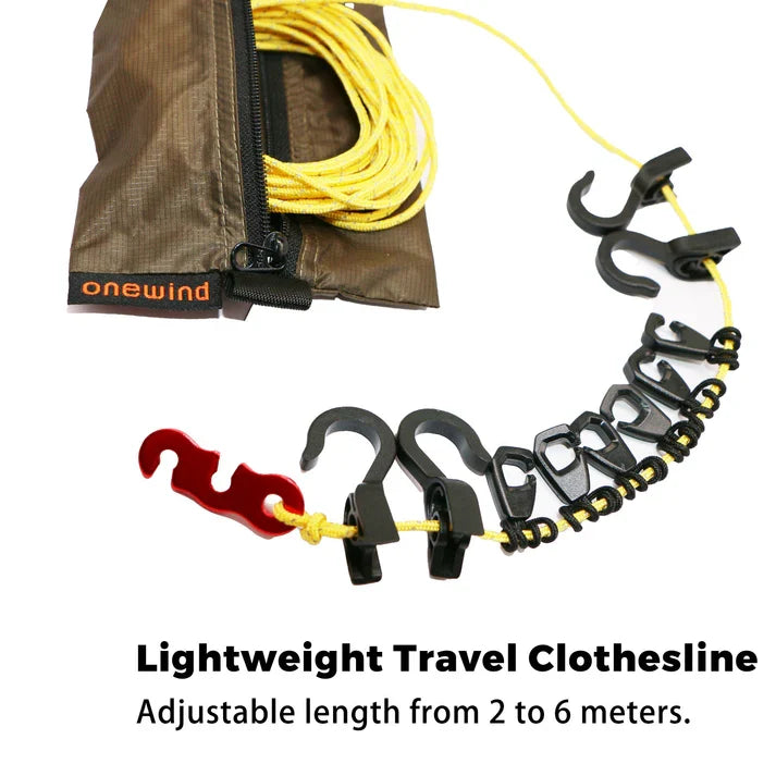 Onewind Clothesline Camping and Travel Washing Line