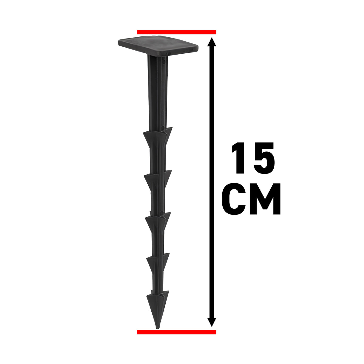 100 Plastic Ground Pegs for Membranes / Tarps