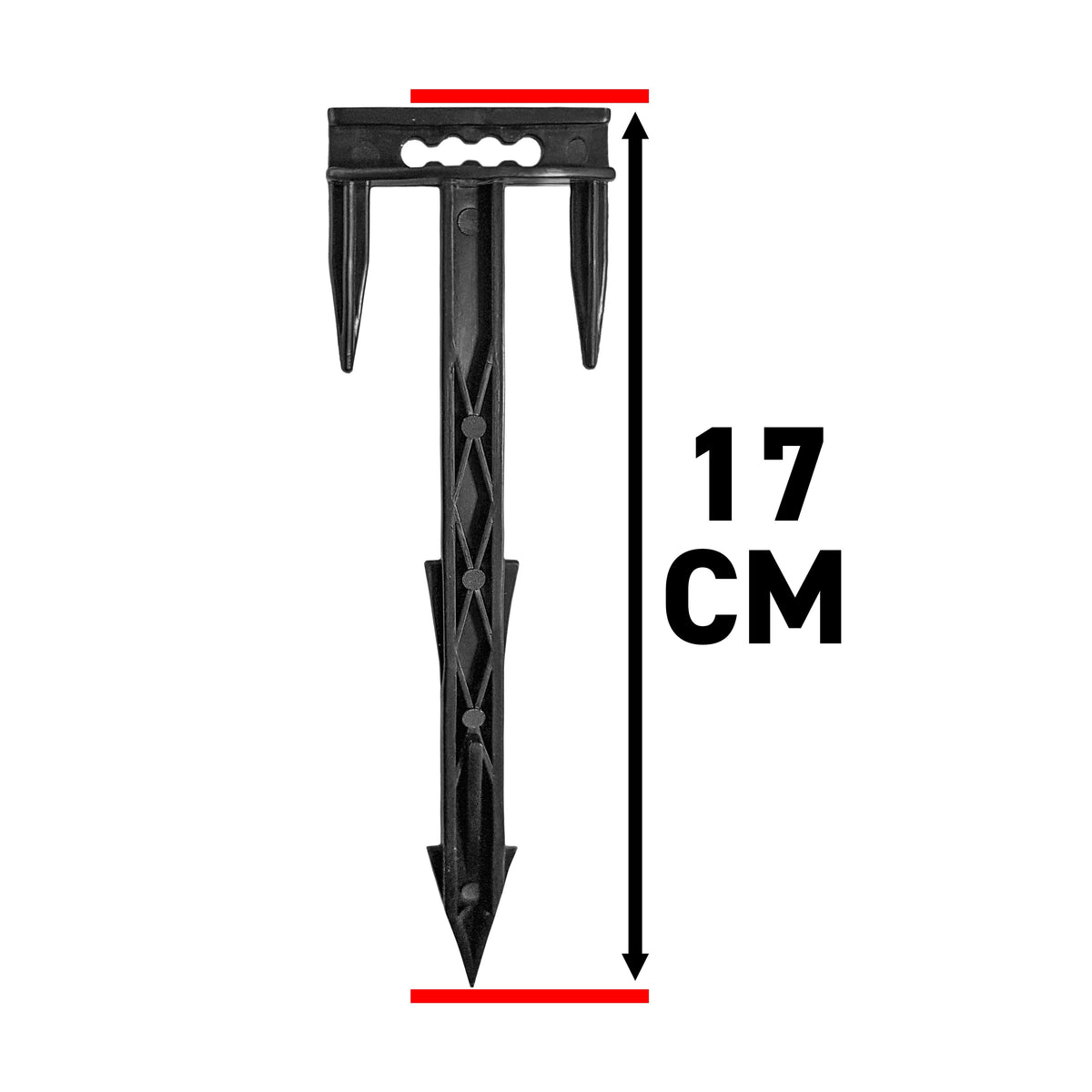 17cm Ground Pegs for Secure Tarp & Membrane Fixing