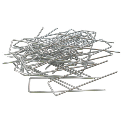 Metal U-Pegs ground stakes Pack of 100