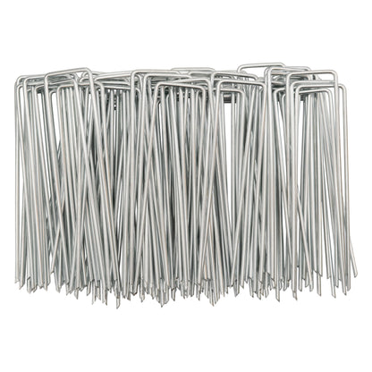 Metal U-Pegs ground stakes Pack of 100