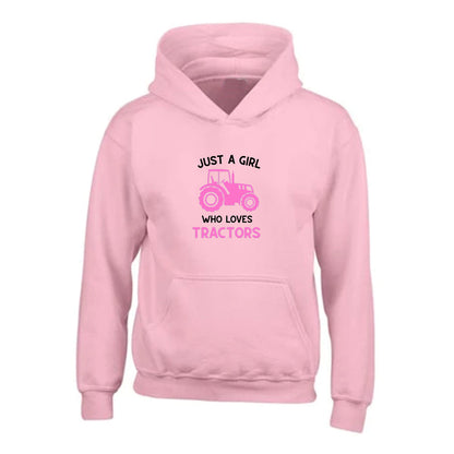 Girls Tractor Hoodie - 5 colours