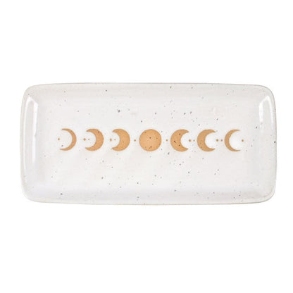 Moon Phase Ceramic Trinket Tray
