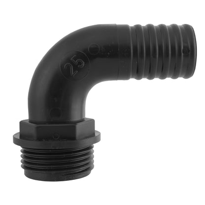Barbed Elbow 25mm with 1" BSP Male Thread