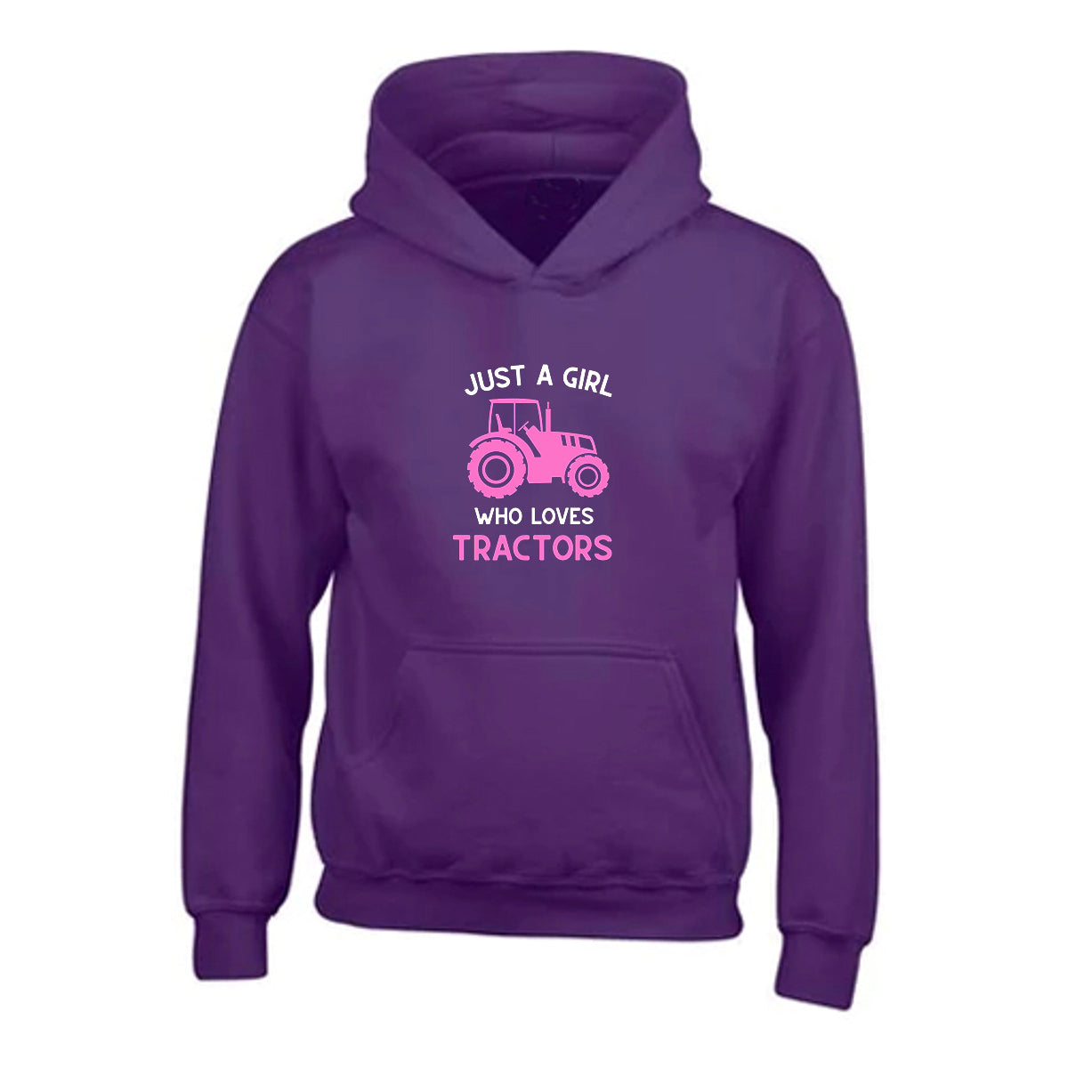 Girls Tractor Hoodie - 5 colours