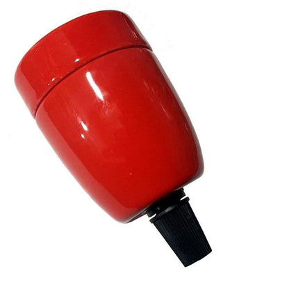 Vintage E27 Retro Edison Porcelain Bulb Holder - Red