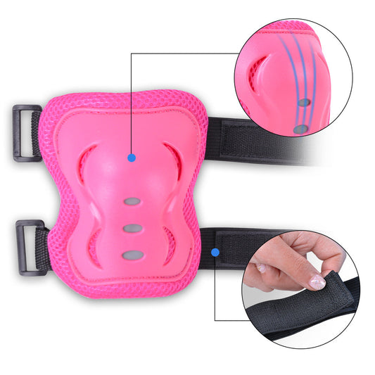 Hot Pink - Kids Protective Gear for Elbows, Knees & Wrists