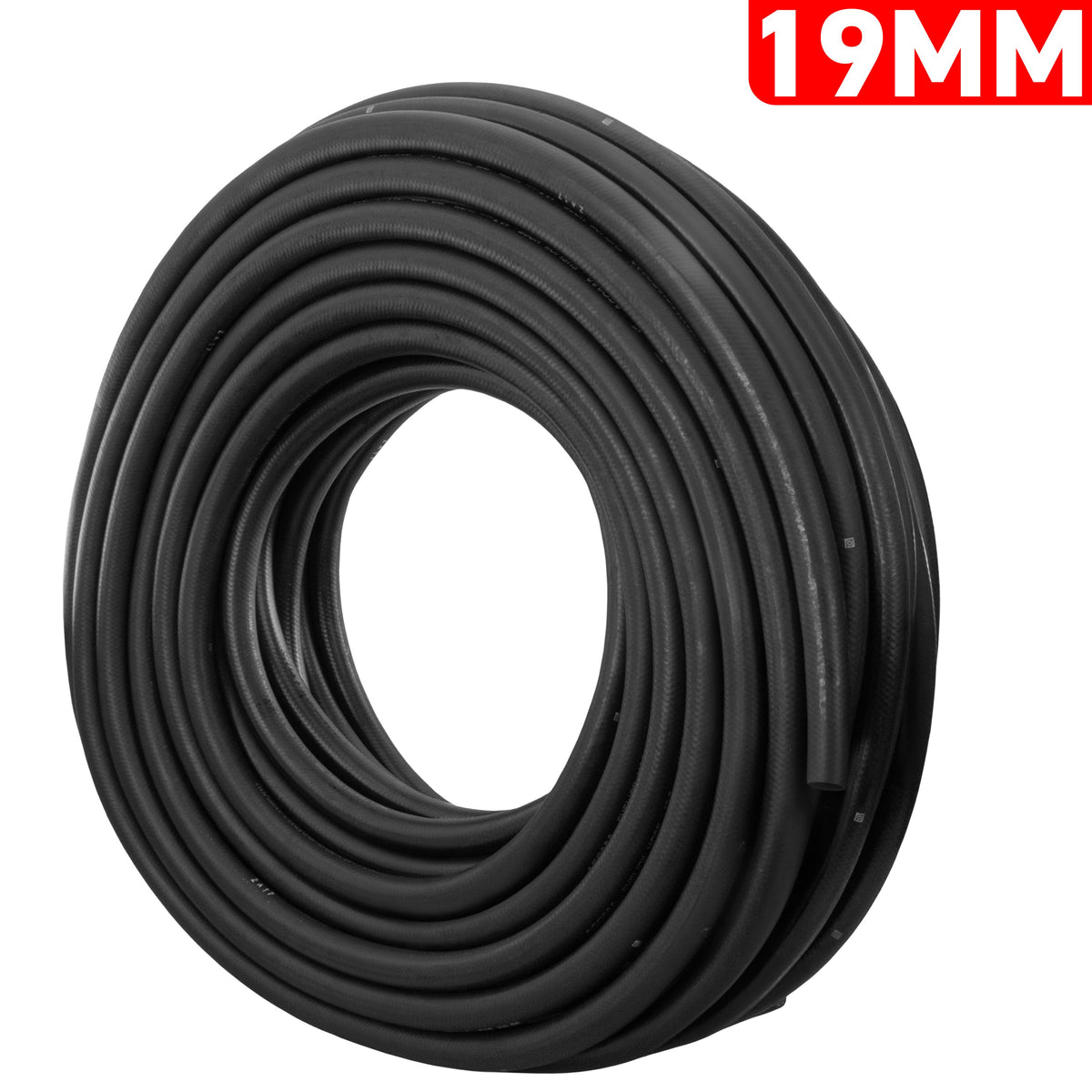 19mm Braided Rubber Fuel Hose, SAE J30 R6 - 1 Metre
