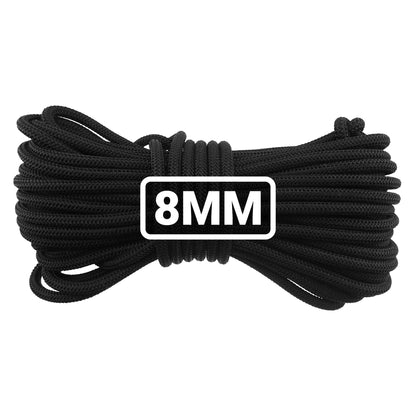 8mm Elastic Bungee Rope Black 30m