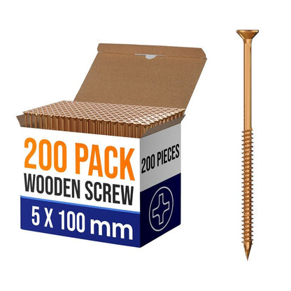 Flat Head Self Tapping Wood Screws Countersunk