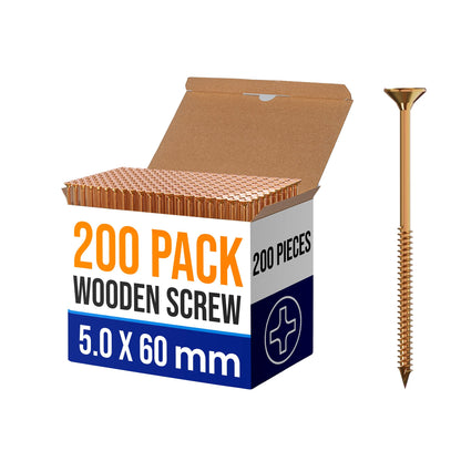 Flat Head Self Tapping Wood Screws Countersunk
