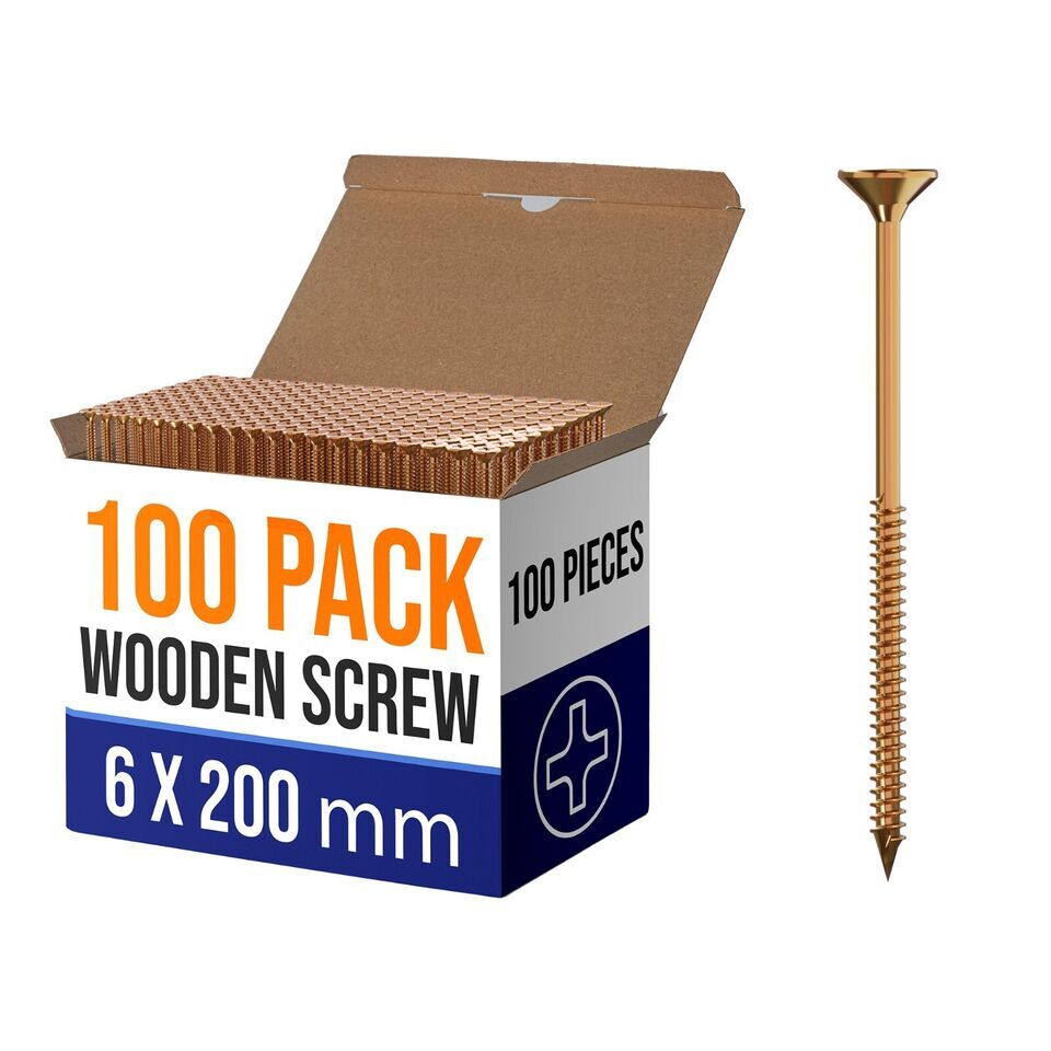 Flat Head Self Tapping Wood Screws Countersunk