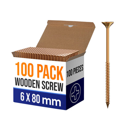 Flat Head Self Tapping Wood Screws Countersunk