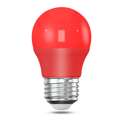 1x 4W LED E27 Coloured Golf Ball Bulb Party Decor Lighting
