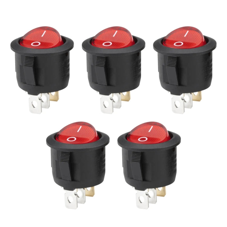 Round Rocker Switch ON/OFF 3-Pin Automotive switches - Pack of 10
