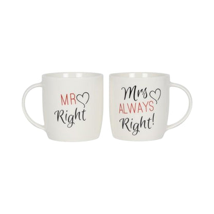 Set of 2 Mr & Mrs Mugs